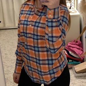 vineyard vines half button flannel